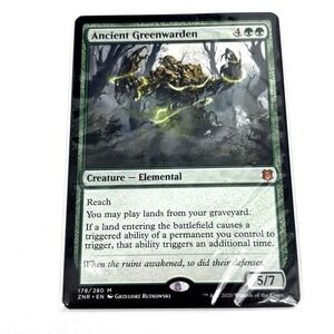 MTG Ancient Greenwarden Zendikar Rising Regular Mythic Magic The Gathering